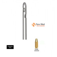 Liposuction Cannula two lateral holes, one central hole, (Reusable & autoclavable)